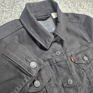 Levi's Original Trucker Jacket Women's XS Black Denim‎